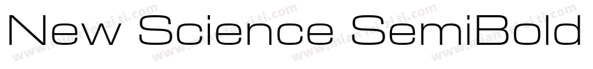 New Science SemiBold Extended字体转换